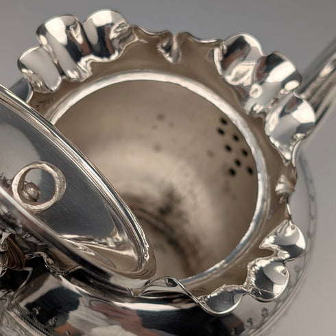 19 世紀末英國古董鍍銀學士茶具 3 件套 Roberts&Belk